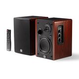 PreSonus Eris Accent BT Bluetooth 5.3 Aktif Kitaplık Hoparlör (Çift) – 4 inç Woofer, 1 inç İpek Kubbe Tweeter, 60W Class D, Optik/USB/RCA/Aux Girişli, Uzaktan Kumandalı Ahşap Stereo Hoparlör