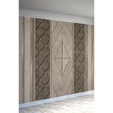 Prestige Elmas Geometrik Panel Tasarımlı Tek Parça Duvar Kağıdı, 450 x 280