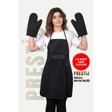 Prestij 2 Eldivenli Set Sıvı Geçirmez Su Geçirmez Mutfak Önlüğü (2 Eldiven)