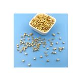 Prestij Boncuk 10 Gram Açık Altın Sarısı Nugget Metal Boncuk 4 mm