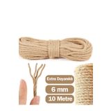 Prestij Boncuk 6mm Jüt Halat & Kendir & Hasır Ipi 10 Metre
