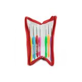 Prestij Boncuk Çantalı Ekonomik Silikon Saplı Tığ Seti 7 Farklı Numara 2mm-2.5mm-3mm-3.5mm-4mm-4.5mm-5mm
