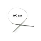 Prestij Boncuk Çelik Telli Misinalı Örgü Şişi 100 cm No:4.00 mm