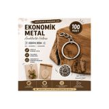 Prestij Boncuk Ekonomik Metal Anahtarlık Halkası Gümüş Renk 100 adet Amigurumi ve Makrome Anahtarlık Halkası