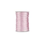 Prestij Boncuk Floş İp - Takı İpi - Sıçan Kuyruğu İp - Bileklik İpi 3 mm Pembe