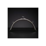 Prestij Boncuk Gümüş Renk Metal Oval Çanta ve Cüzdan Klipsi 20 cm