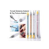Prestij Boncuk Tırnak Süsleme Kalemi ve Taş Tutucu Kalem
