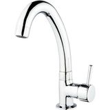 Prestij Cold Mix Kuğu Tek Su Girişli Yandan Kollu Kalın Borulu Lavabo Batarya