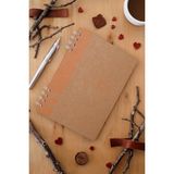 Prestij Heart Kraft Çizgili Defter