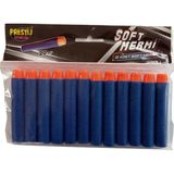 Prestij Oyuncak 12 Adet Yumuşak Sünger Yeden Nerf Mermisi 7 cm - Mavi
