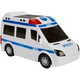 Prestij Oyuncak Işıklı Sesli Pilli Polis Arabası 20 cm Çocuklar İçin Eğlenceli Acil Kurtarma Aracı