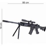 Prestij Oyuncak Lazerli Uzay Dipcikli Boncuk Atan Tüfek Renkli Tasarım 86 cm Çocuklar İçin Eğlenceli