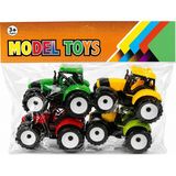 Prestij Oyuncak 🚜 Model Toys 4’lü Oyuncak Traktör Seti - Çok Renkli