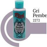 Prestij Rich Multi Surface 2272 Gri Pembe Akrilik Boya 130 cc - Tek ebat - 001-Renkli