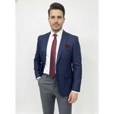 Presto Erkek 4 Drop Piti Kare Ceket Siyah-Premium Kumaş,özel Kalıp 1718-300 - 52 - Koyu Lacivert