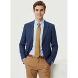 Presto Erkek Slim 6 Drop Örme Torba Cep Ceket Saks Mavi 1639-004A - 46
