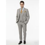 Presto Erkek Slimfit 6 Drop Yelekli Takım Elbise Gri 794-050 - 54