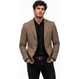 Presto Erkek Tek Spor Ceket 6 Drop Çift Yırtmaçlı Mevsimlik BGL-ST05461 - 50 - Açık Kahverengi