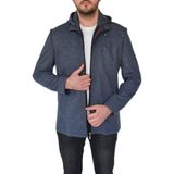 Presto Erkek Tek Spor Ceket Kapüşonlu BGL-ST02366 - 54 - Indigo
