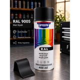 Presto Ral 9005 Mat Siyah Akrilik Sprey Boya 400 ml