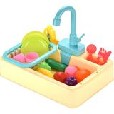Pretend Mutfak Lavabo Oyuncaklar Çocuk Bulaşık Makinesi - Sarı