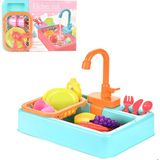Pretend Mutfak Lavabo Oyuncaklar Çocuk Bulaşık Makinesi - Turuncu