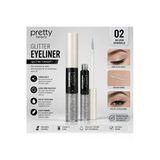Pretty Beauty Glitter Eyeliner 02 Silver Sparkle Simli Likit Eyeliner