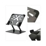 Prexua Flexer Ayarlanabilir Ergonomik Laptop Standı - Tablet Standı - Metal - Siyah - FLX2320BL (Siyah) - 1 GB