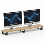 Prexua Upster Ahşap Monitör Standı - Ergonomik Monitör Yükseltici - Xlarge - UPS10120 - Safir Meşe - Siyah