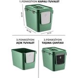 Pribor HZ-500 XXL Yeşil 3 Fonksiyonlu Kedi Tuvaleti