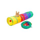 Pribor Kedi Oyun Tüneli Gökkuşağı Renkli (Düz Model)