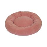 Pribor Kedi Ve Köpek Simit Yatağı 50 Cm Çap Polar Pembe-fuşya pembe-pudra