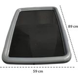 Pribor Xxl Köpek Büyük Tuvaleti Maxi Gri Antrasit Rengi 59X89 cm (Eleksiz) - Siyah
