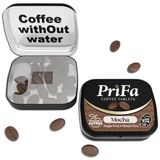 PriFa Mocha Kahve Tabletleri - Stevia ile Tatlandırılmış, Çökmekte Mocha Lezzeti, Hazır Kahve On-The-Go, Taşınabilir Kafein Boost - 15mg Kafein, 25 Tablet