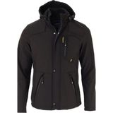 Prifaldi Erkek Siyah Su ve Rüzgar Geçirmez Softshell Mont - 5-Siyah