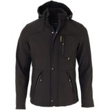 Prifaldi Erkek Siyah Su Ve Rüzgar Geçirmez Softshell Mont-Siyah