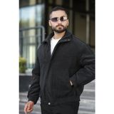 Prifaldi Oversize Kadife Erkek Ceket Siyah - XL