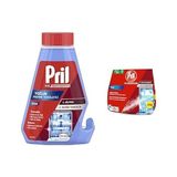 Pril 5 Etkili Yoğun Makina Temizleyici (1 x 250 Ml) ve Pril Duo Power Experts Kirece Karşı Etkili Bulaşık Makinesi Tuzu (1 x 2000 G) - Option-1