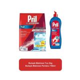 Pril Bulaşık Makinesi Parlatıcı 750ml Bulaşık Makinesi Tuzu 2kg Pril Set