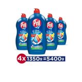 Pril Elde Yıkama Sıvı Bulaşık Deterjanı 4x1350g Limon 5 Etki - Kendinden Yağ Çözme Özelliği