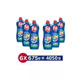 Pril Elde Yıkama Sıvı Bulaşık Deterjanı 6 X 675G Limon 5+ Etki, Kendinden Yağ Çözme Etkisi