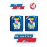 Pril Elma & Limon Elde Bulaşık Deterjanı, 4 kg, 2'li Set