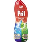 Pril Excellence Duo Jel Bulaşık Makinesi Deterjanı 900 ml 50 Yıkama Yağ Çözücü Ekstra Parlaklık