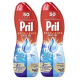 Pril Excellence Duo Jel Bulaşık Makinesi Deterjanı 900Ml (50 Yıkama) Hijyen 2 Adet