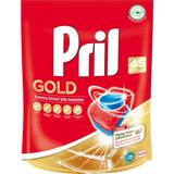 Pril Gold 45 Yıkama Tablet Bulaşık Makinesi Deterjanı Kolay Çözünme ve Ferah Koku