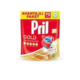 Pril Gold 70 Yıkama Bulaşık Makinesi Tableti - Uzun Süreli Temizlik Gücü
