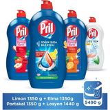 Pril Limon 1306ml + Pril Türkiye Serisi 1306ml x 2 Adet (Portakal + Elma Kokulu) + Pril Losyon Aloe Vera 1405ml Sıvı Bulaşık Deterjanı