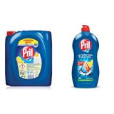 Pril Limon Kokulu Sıvı Bulaşık Deterjanı (1 x 4 KG) + Pril Cold Power Yağ Çözme Etkili Limon Kokulu Sıvı Bulaşık Deterjanı 1350 g