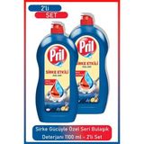 Pril Sirke Gücüyle 1100 ml Bulaşık Deterjanı 2’li Özel Seri Parlak ve Hijyenik Sonuç - 1,1 lt