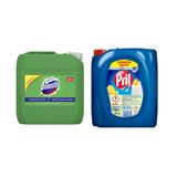 Pril Sıvı Bulaşık Deterjanı 4 Kg + Domestos Çam Ferahlığı Çamaşır Suyu 3.2 L (2'Li Set)